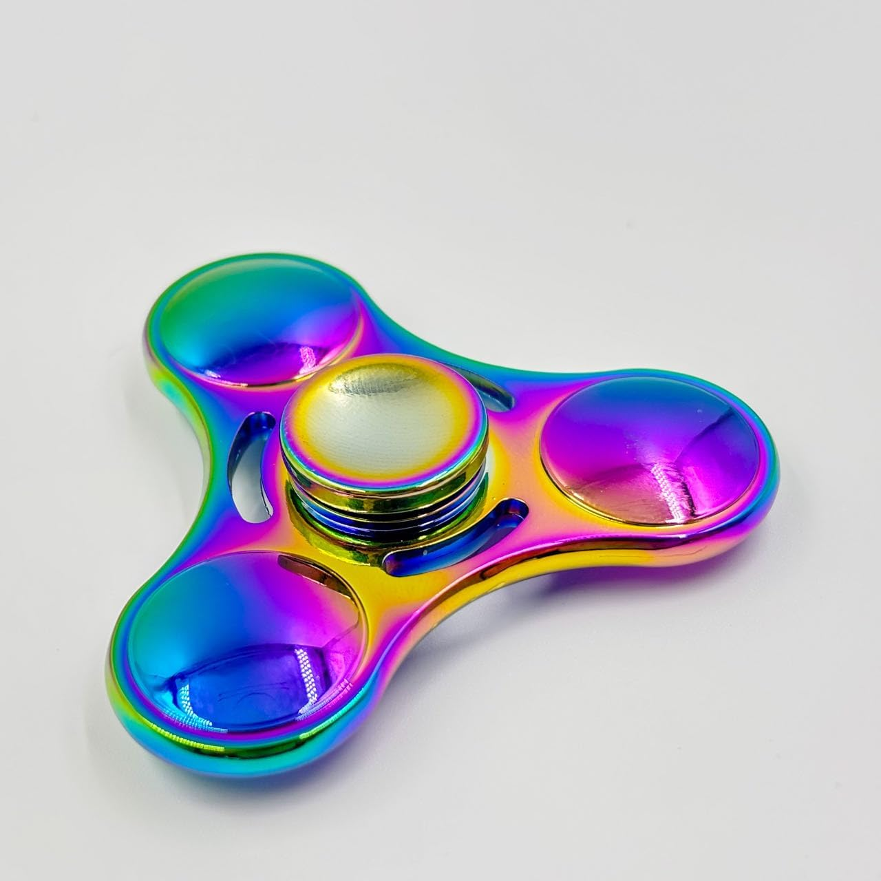 Zoltrax Fidget Spinner - Stainless Steel Rainbow Fidget Toys for Adults,High-Speed EDC ADHD Focus Stress Relief, Durable Metal Hand Spinner image number 4