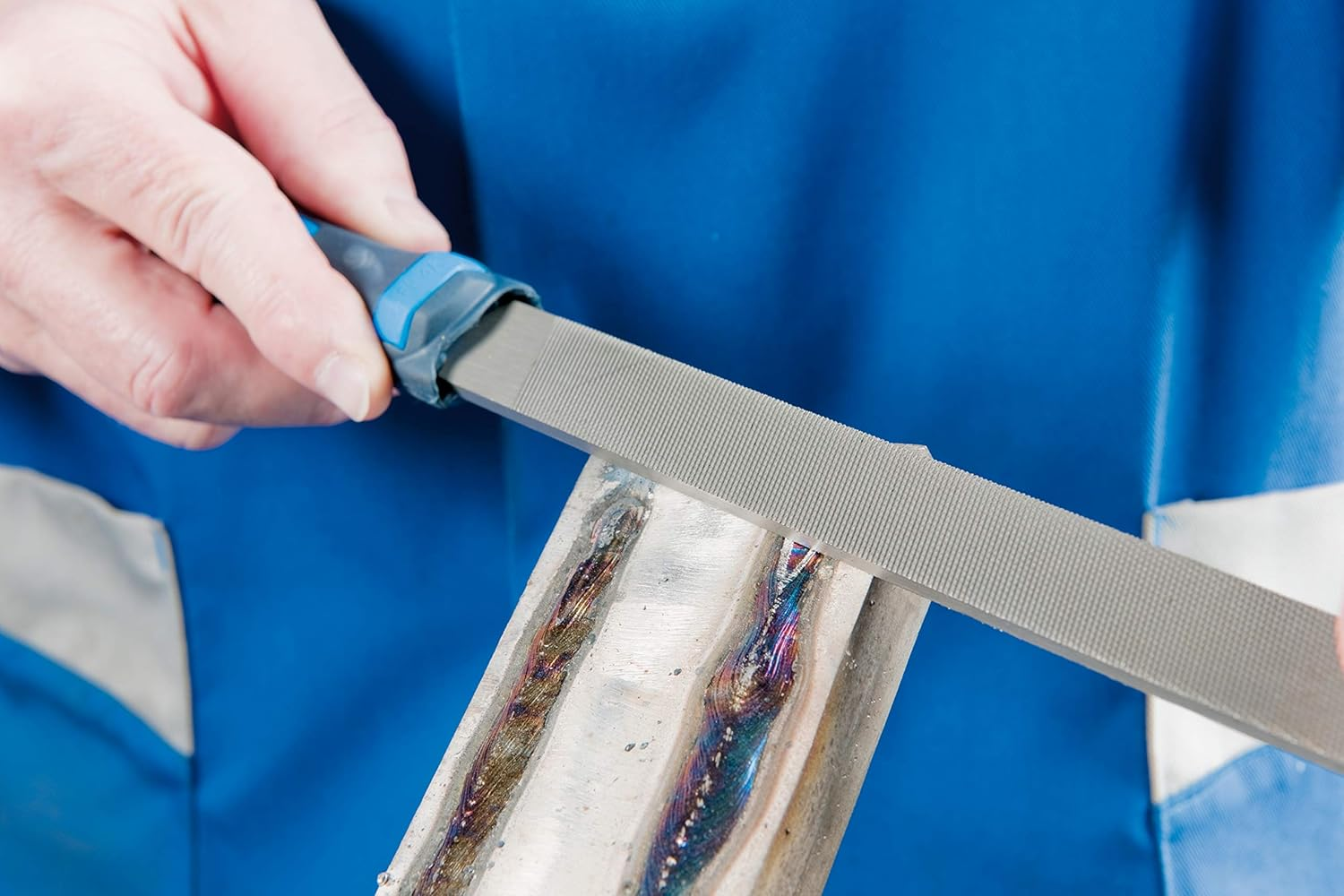 PFERD Workshop File Set in PVC Roll Bag, 5 Files, Cross Cut H1, 250 Mm, 11800541 - Suitable for Coarse Cutting and Roughing image number 7