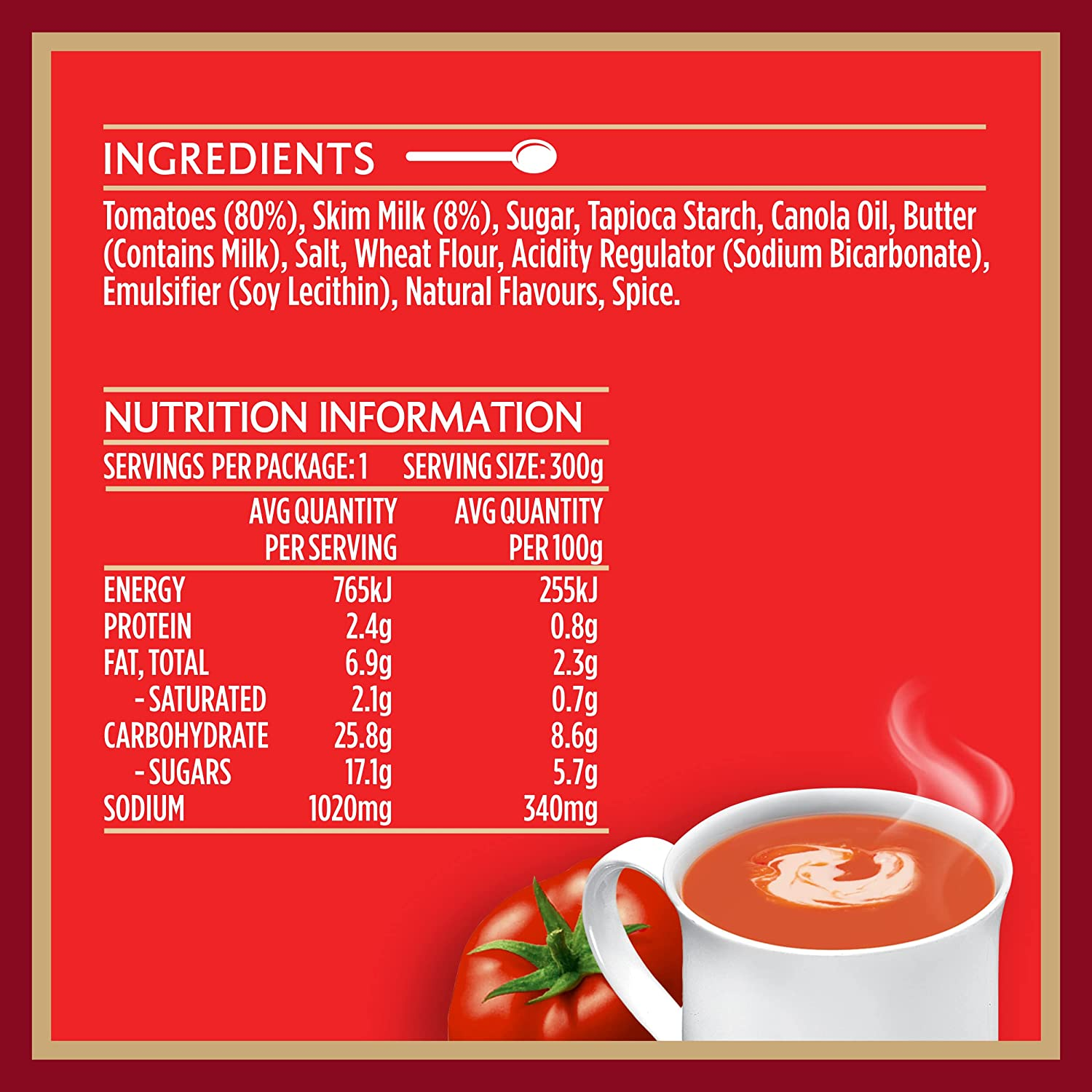 Heinz Soup for One Creamy Tomato Canned Soup image number 2