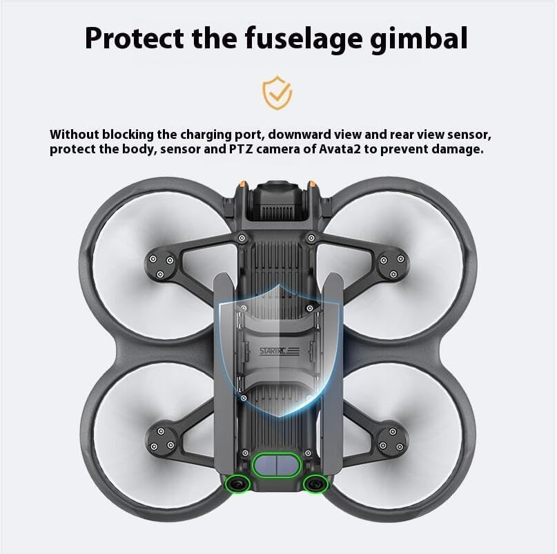 Landing Gear for DJI AVATA 2 Leg Foldable Extended Kit,Xicen Increase Height by 22 MM image number 2