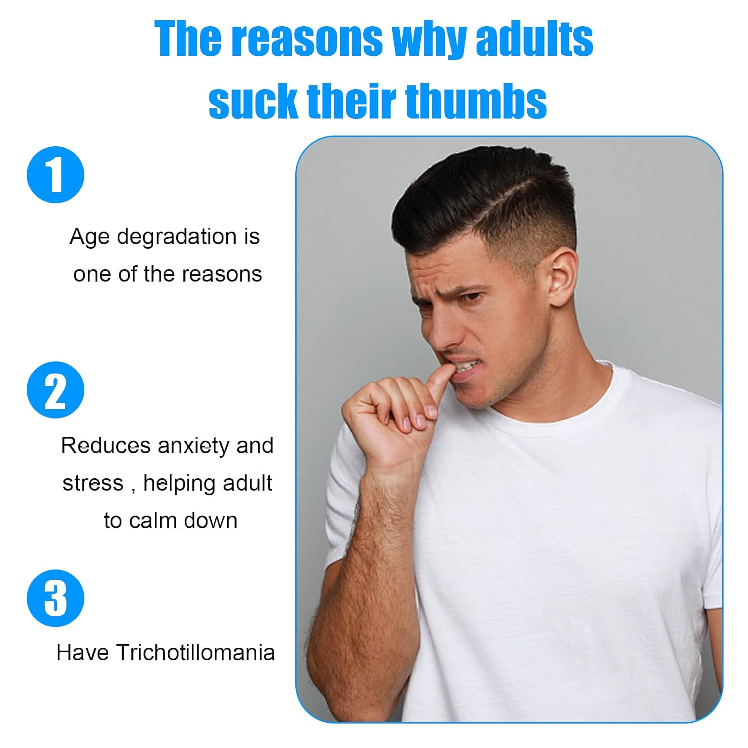 Adult Thumb Guards Habit Finger Gloves for Finger Sucking Stop Nail Thumb Sucking Guard Breathable Thumb Glove to Help Stop Skin Picking Thumb Sucking and Hair Pulling (Leather-1)