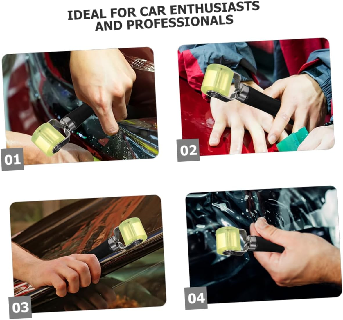 SOLUSTRE Automotive Car Sound Deadening Tool Sound Deadening Material Roller Soundproofing Pad for Vehicle image number 1