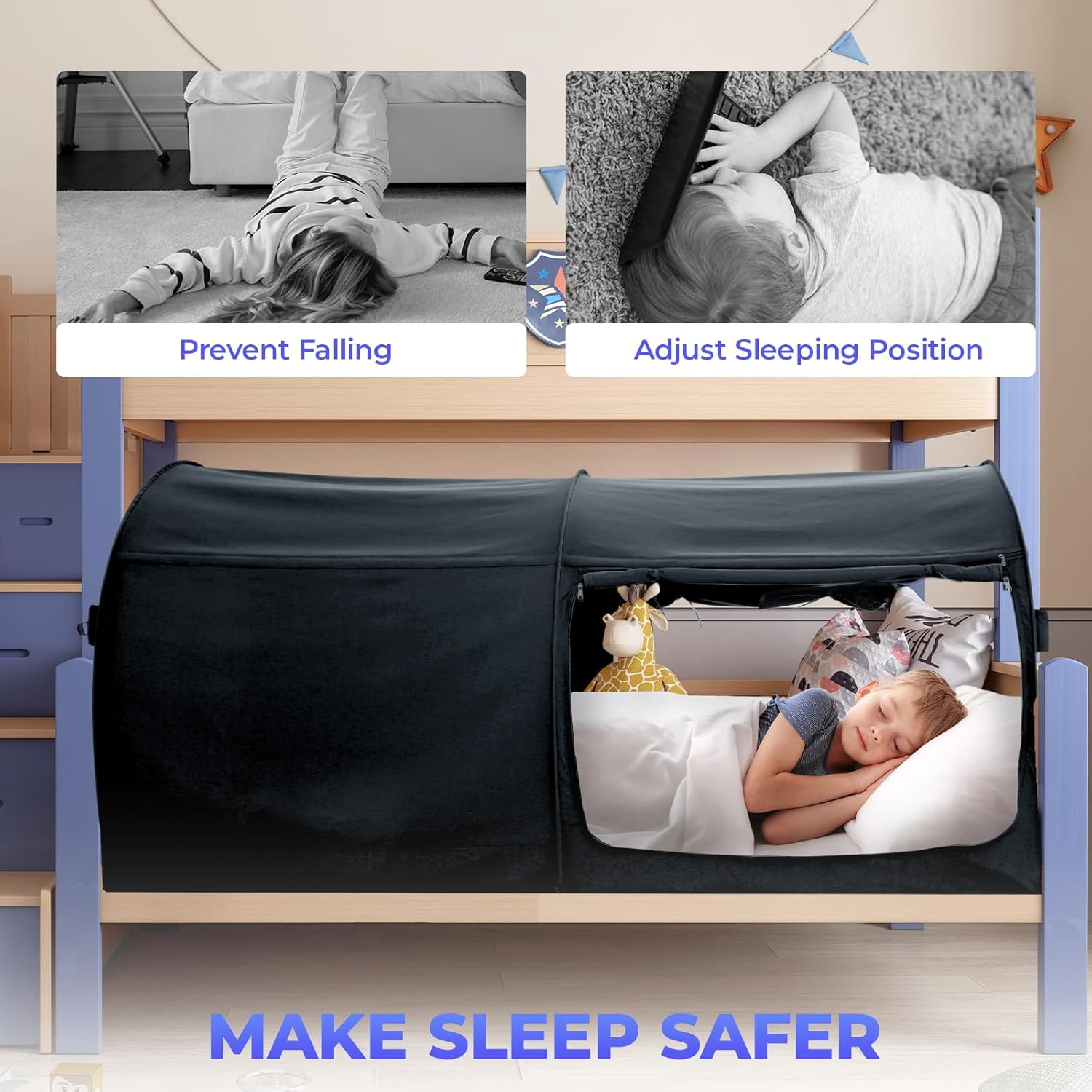 Alvantor Bed Canopy Tents Dream Privacy Space Sleeping Tents Indoor Pop up Portable Frame Curtains Breathable Cottage (Mattress Not Included) Reducing Light image number 2