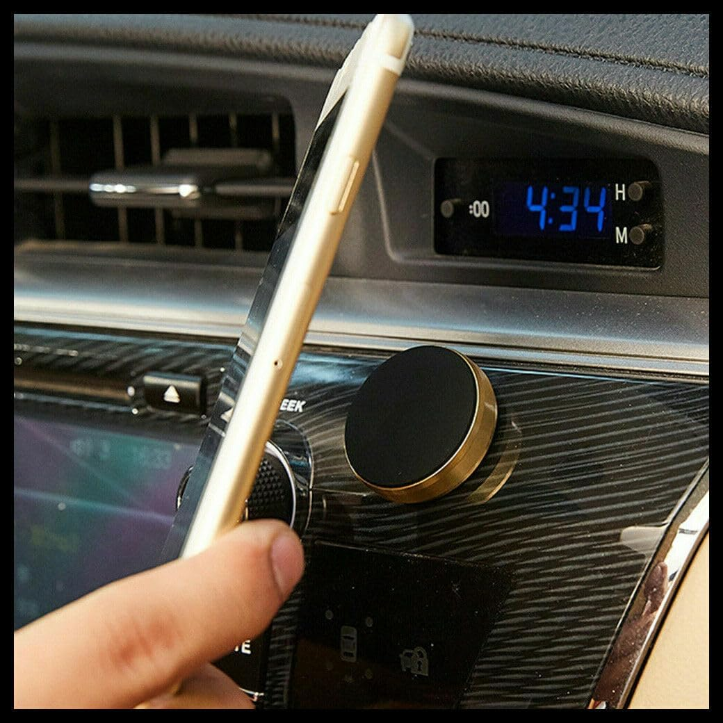 AIMALL Universal Magnetic Dashboard Mobile Phone Holder, 1.3 Inch Diameter, Strong Magnet Car Mount, Secure & Stable, Compatible with All Smartphones, Easy Installation - Black *1 image number 2