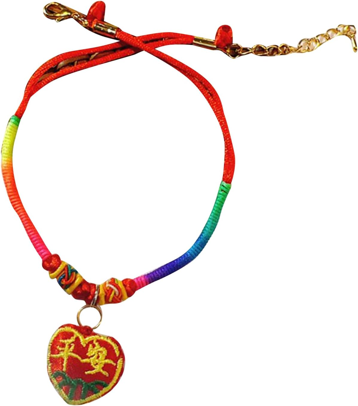 Cat Embroidery Collar, Adjustable Colorful Durable Kitten Collar, Comfortable Adjustable Cute Collar Pet Collar Gift Pets Necklace for Dogs and Cats image number 3