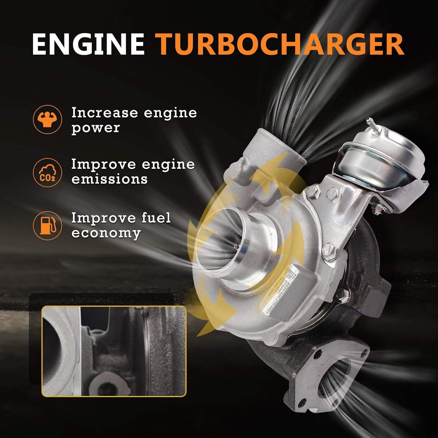 GT2056V Complete Turbo Turbocharger Compatible with Jeep Cherokee 2.8 CRD (KJ) R2816K5 (VM) 2776Ccm 110Kw 150HP 2004-2005;Compatible with Jeep Liberty CRD R2816K5 (VM) 2800Ccm 118Kw 160HP image number 3