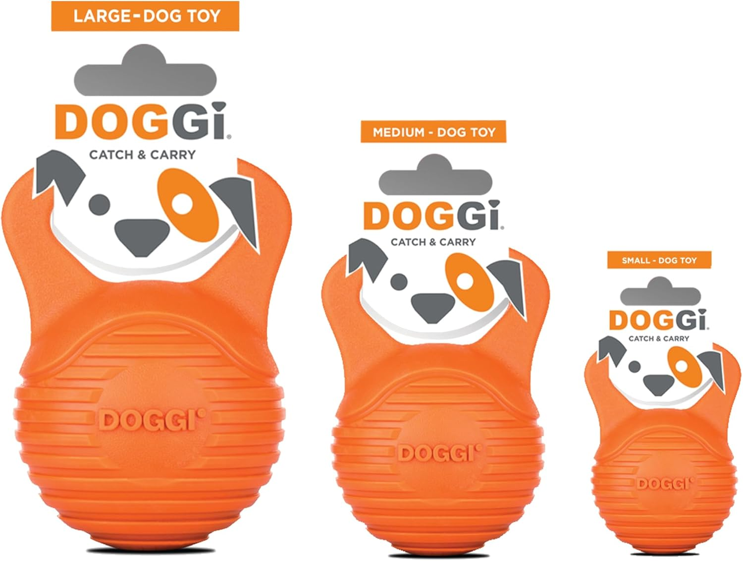 DOGGI Kettlebell Tough Dog Toy, Medium - TPR Material for Tough Chewers, Interactive Toy for Fetch Games, Aids Dental Health, Strengthens Teeth, 100% Recyclable image number 1