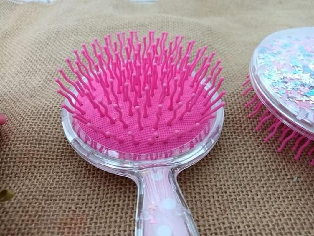 6Pcs round Confetti Hair Comb Scalp Massager Brush Combs Styling image number 4