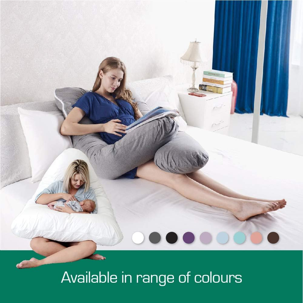 Australian Made Pregnancy/Maternity/Nursing Pillow Body Feeding Support Pillowcase (Aquamarine Pillowcase ONLY) image number 6