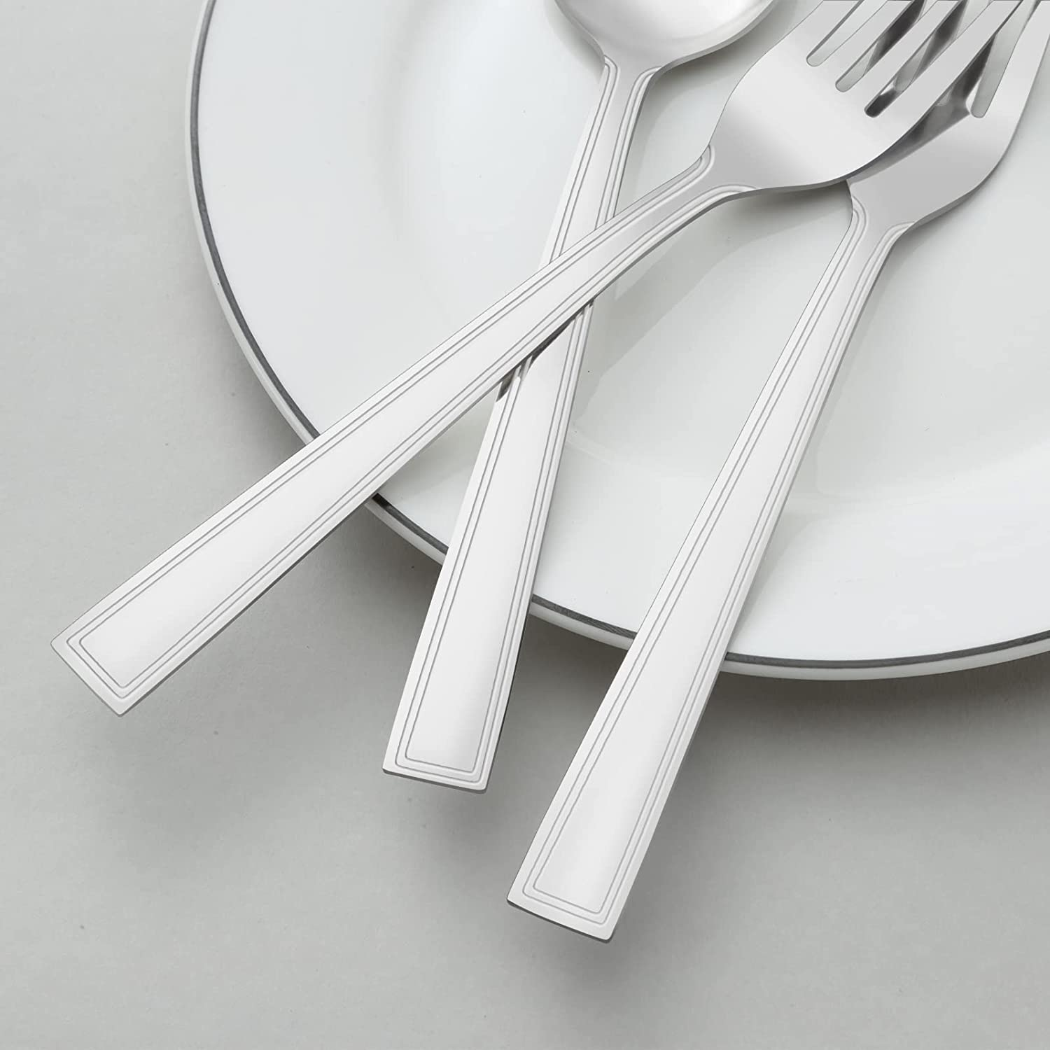 Table Forks 24 Pieces, Hunnycook Stainless Steel Fork Set, Cutlery Forks Suitable for Home Restaurant Outdoor Dishwasher Safe image number 2