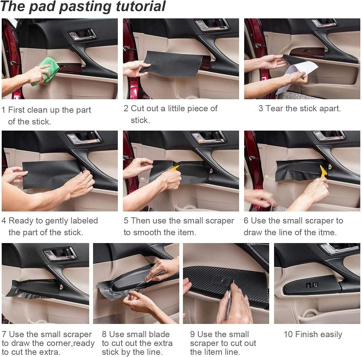 Lypumso Matte Black Honeycomb Carbon Fiber Vinyl Wraps for Almost Cars and Motorcycles Exterior Interior, Premium Cast Vinyl Film Self-Adhesive Car Wrap Stickers DIY Paint Replacement 1Ft X 5Ft image number 1