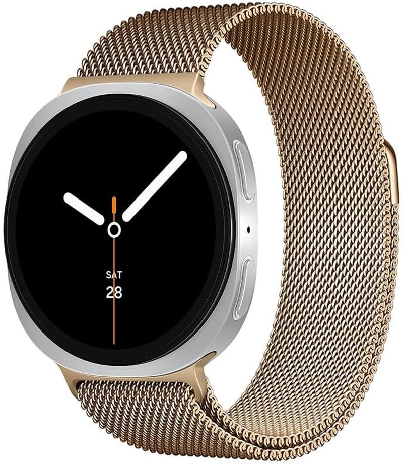 Metal Milanese Loop Compatible with Samsung Galaxy Watch 8 40Mm 44Mm Band Men and Women, Magnetic Clasp Replacement Strap for Samsung Galaxy Watch 8 46Mm Classic