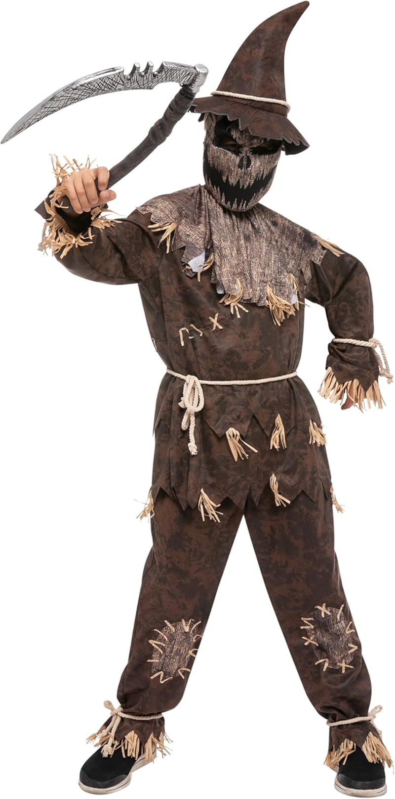Spooktacular Creations Halloween Boys Wicked Scarecrow Costume, Kids Scary Scarecrow Dress-Up for Role-Playing image number 2