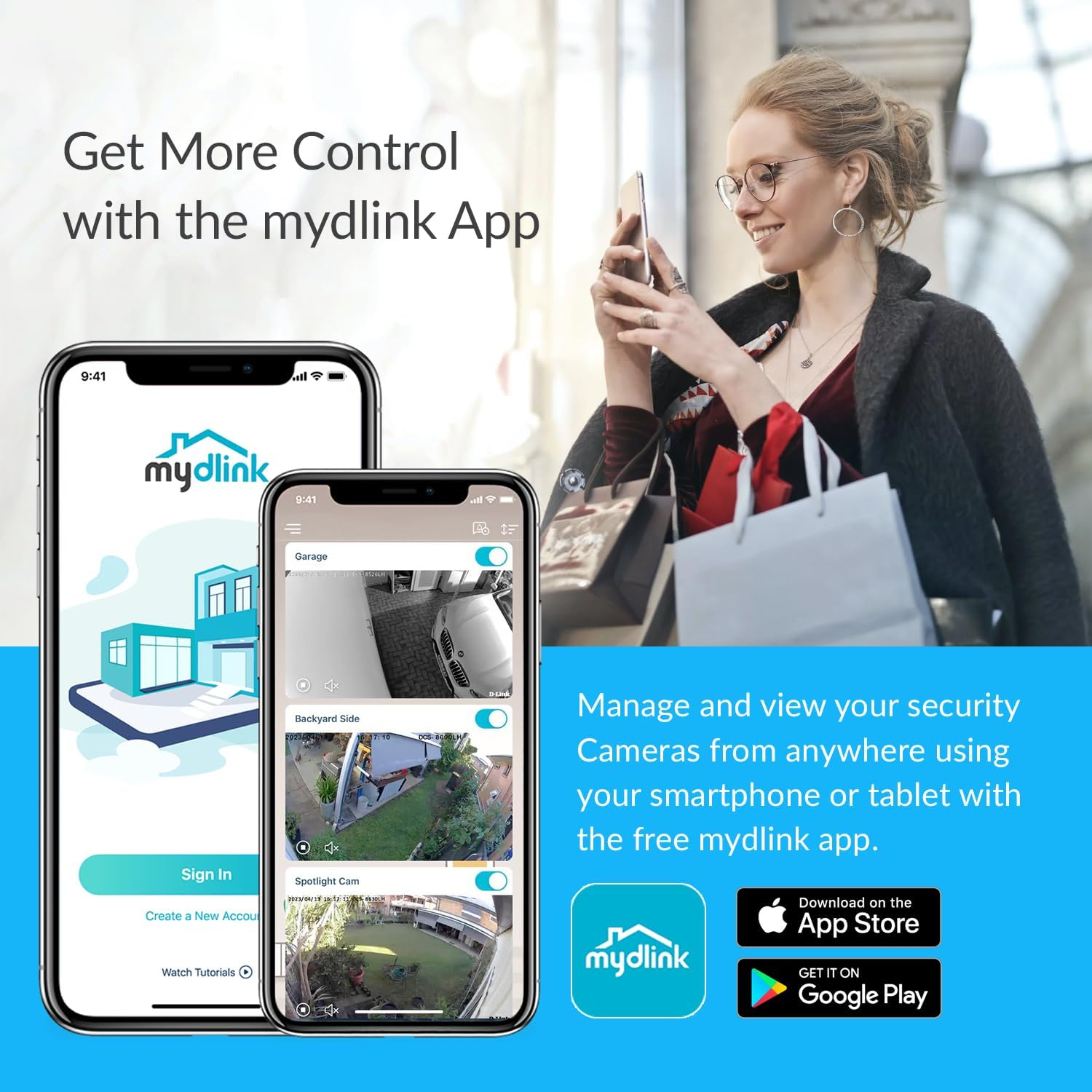 D-Link DCS-6500LHV2 Full HD Pan & Tilt Wi-Fi Camera, Dog/Pet Camera, Motion Tracking, Indoor Camera, Wifi Camera, IR Night Vision, WPA3&trade; Encryption,Sd&Cloud, Supports Google/Alexa to Keep Homes Secure image number 1