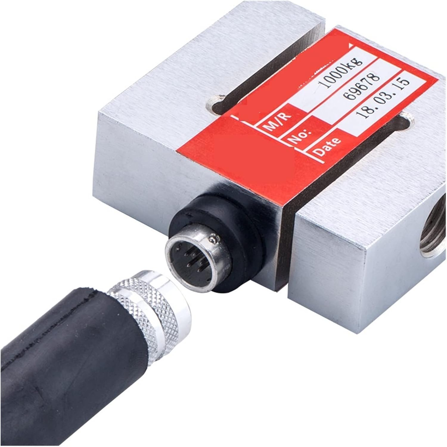 Load Cell Weighing Sensor, High Accuracy Metal Load Cell Tension and Compression Force Sensor Load Cell Alloy Steel 1000Kg Measuring Weight for Scale(1000Kg) image number 5