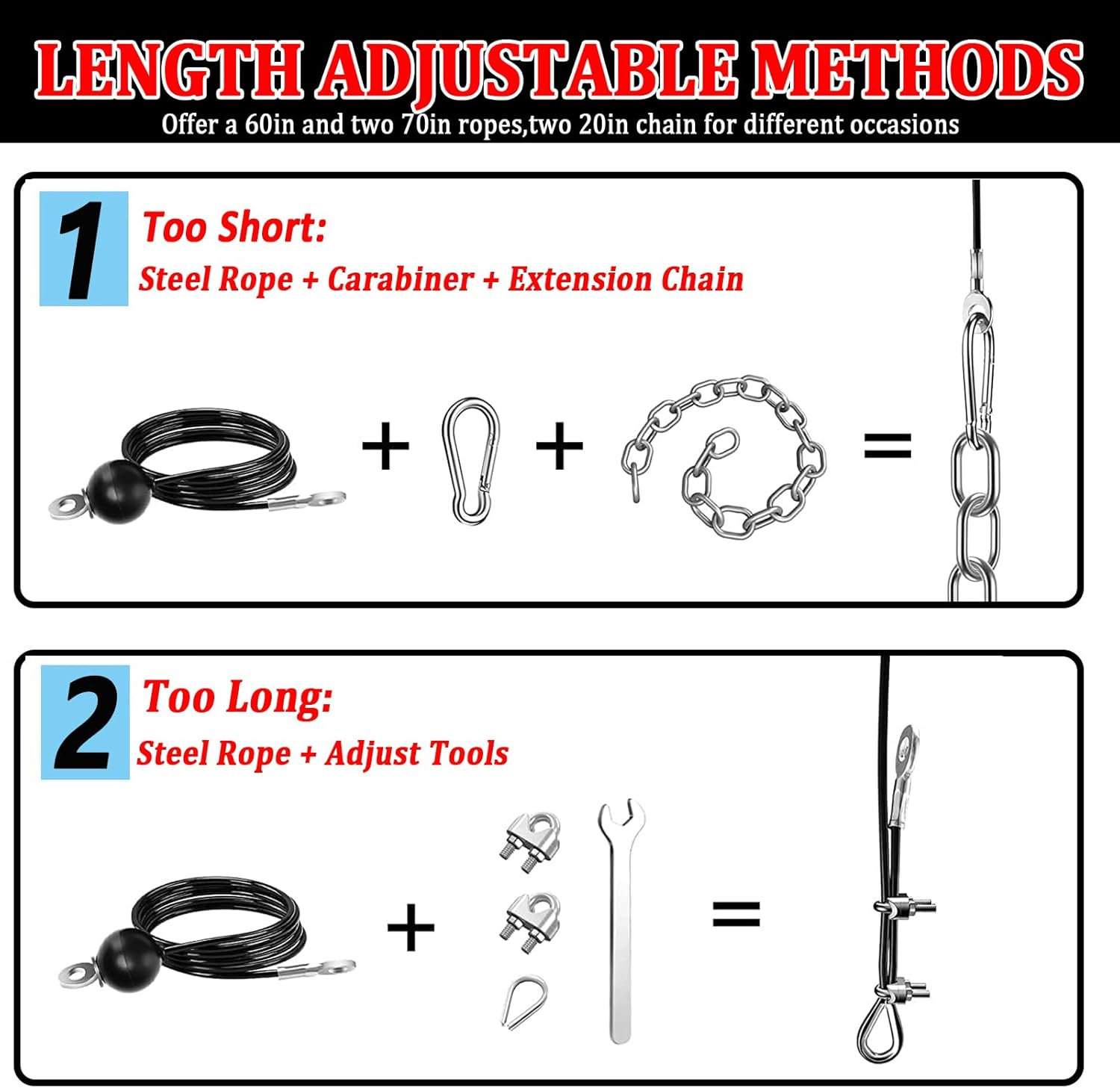 Cable Pulley System Gym Upgraded Home Strength Training Equipment Workout Accessories LAT Pull down Fitness for Triceps Pull down Biceps Curl Back Forearm Shoulder