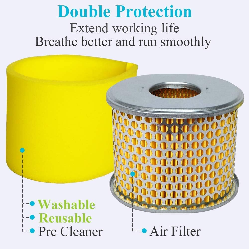 HOODELL Professional GX390 Air Filter, Compatible with Honda GX340 GX 390 11HP 13HP Engine 17210-ZE3-505 17210-ZE3-010 Air Filter image number 3