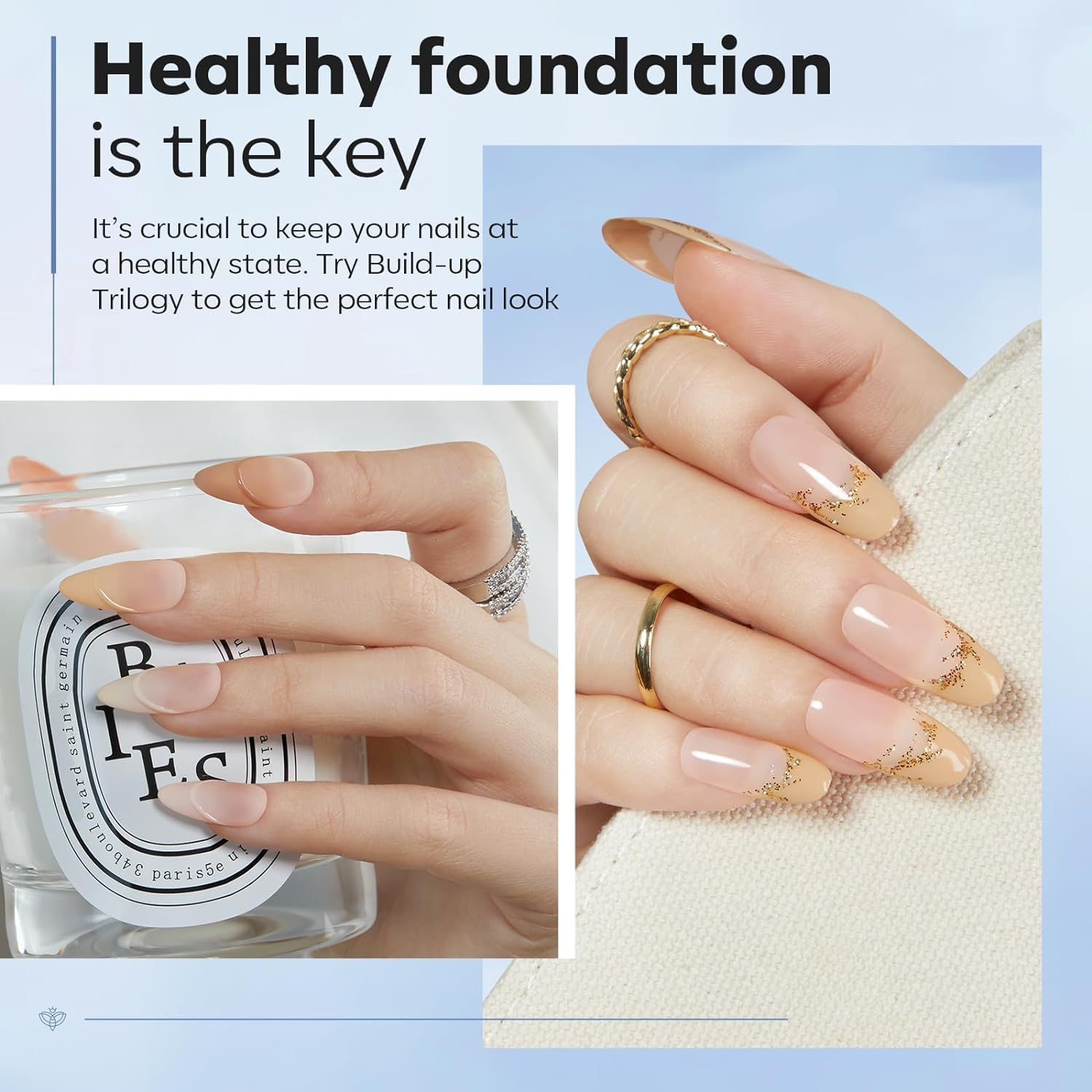 Modelones Builder Nail Gel with Nail Dehydrator and Primer - 3Pcs Clear Gel Builder Acid Free Nail Prep Dehydrate & Bond Primer for Nail Thickening Apex Building Nail Extension, LED Nail Lamp Cured image number 1