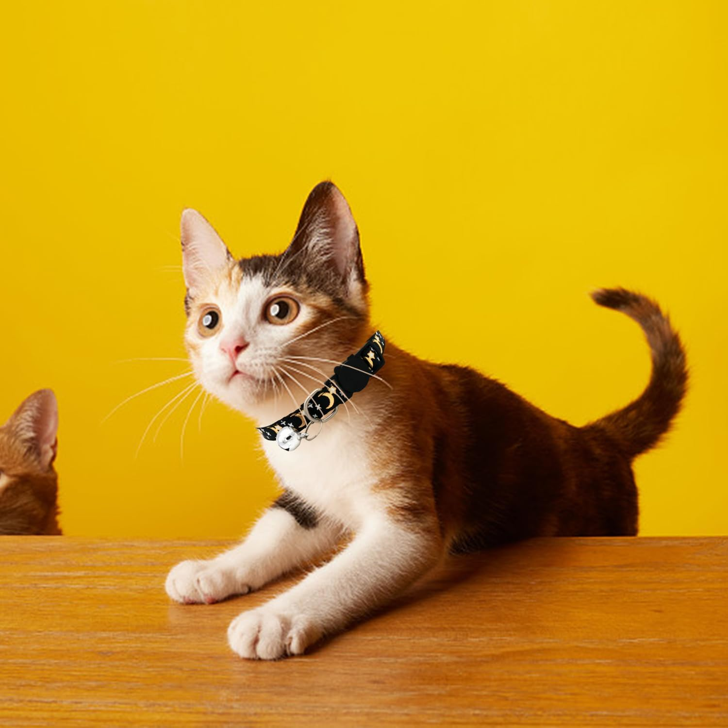 HDGSAFD 3 Xingyue Cat Collars, Comfortable Reflective Safety Buckle Collars, Accessories for Pet Bells, Suitable for Daily Walks and Trips with Pets image number 5