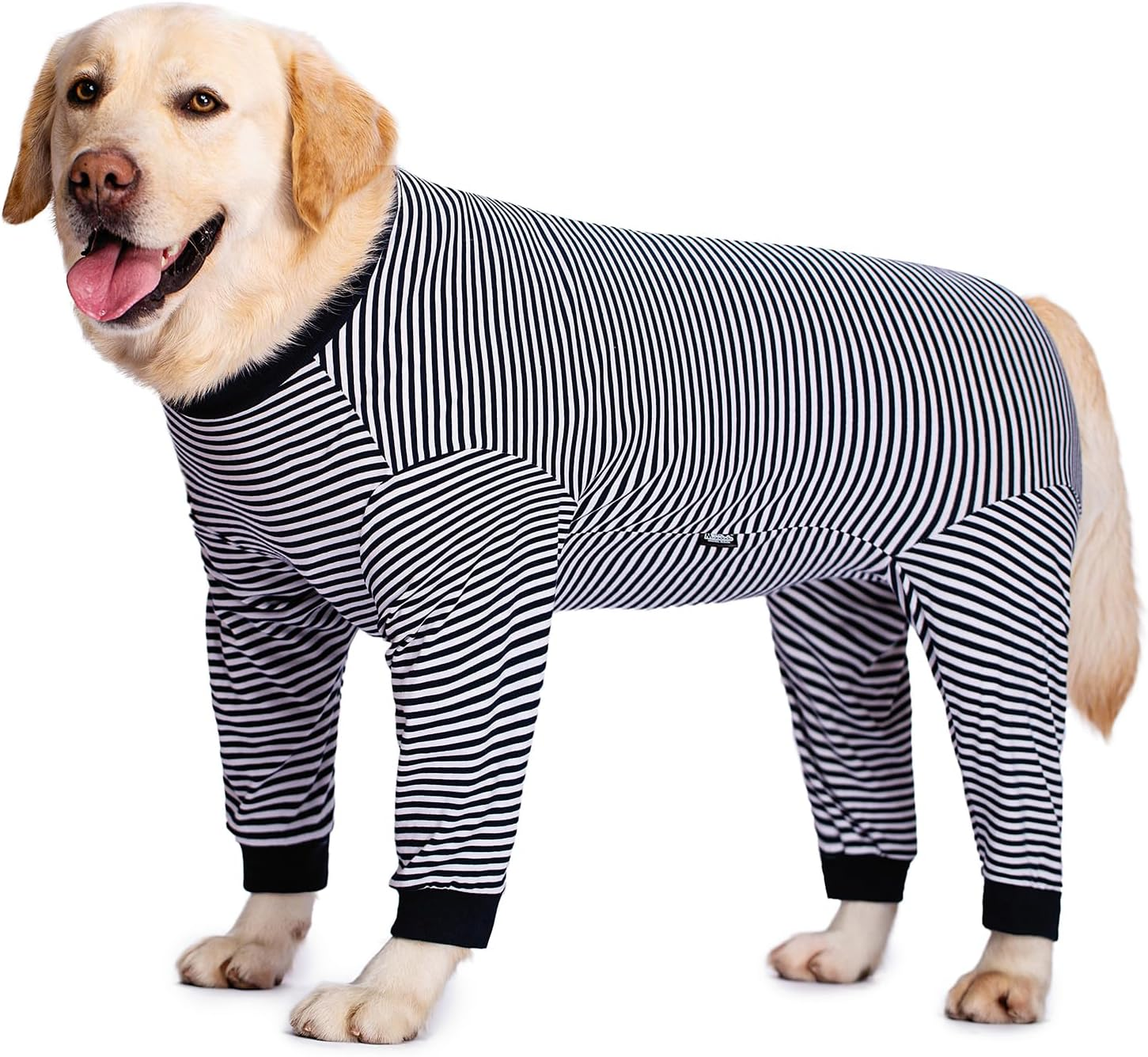 Axcimond Dog Bodysuit with Legs for Large and Medium Dogs Surgical Body Dog Castration Male Dog Bodysuit after Surgery with Zip Dog Onesie Full Body Leak Protection Dog Collar Alternative