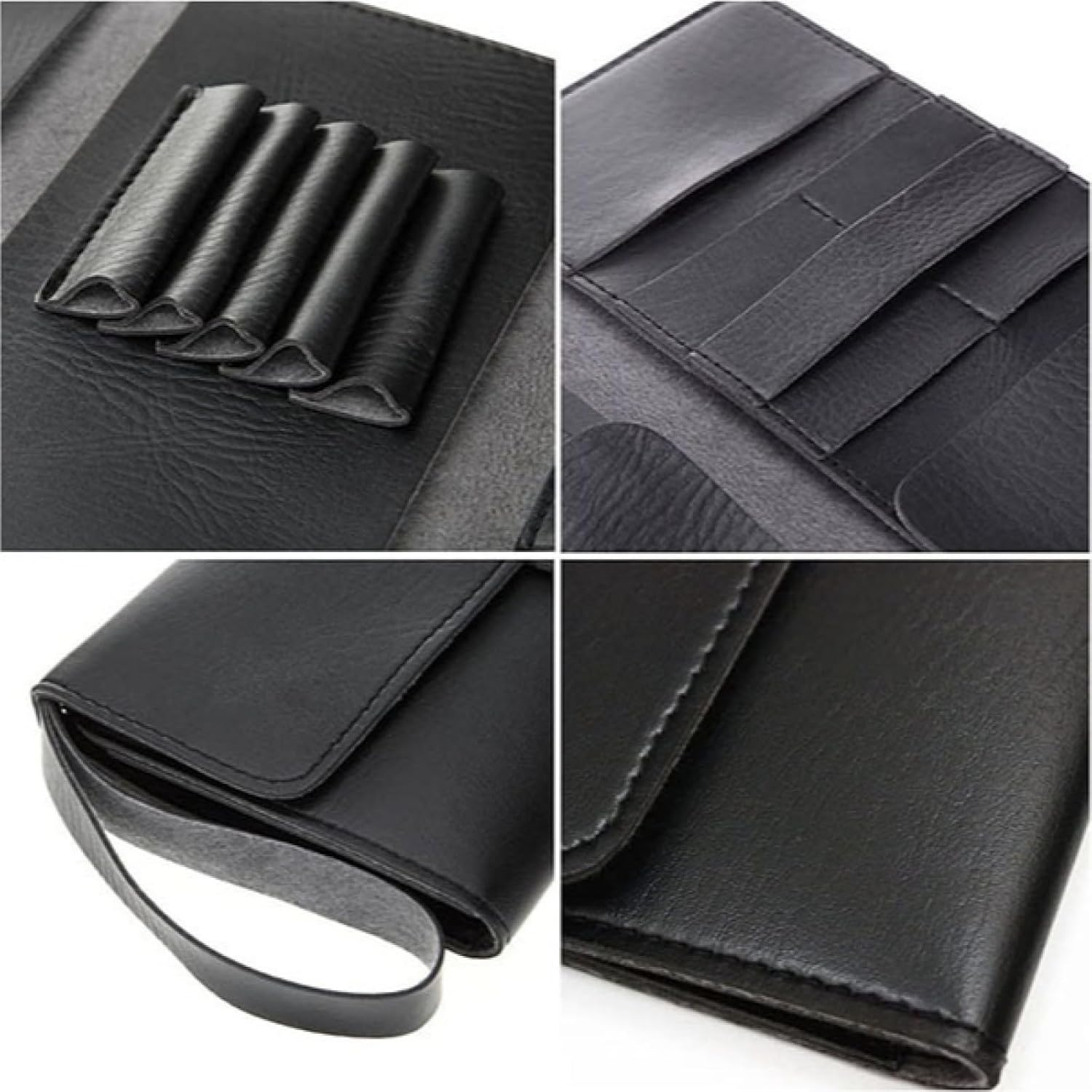 Hairdressing Bag for Professionals, PU Leather Hairdressing Bag, Scissor Holster, Scissors Bag, Hairdresser, Shoulder Belt Scissor Holder, Hairdressing Tool Bag, Hair Styling Tools Bag for Hair image number 5