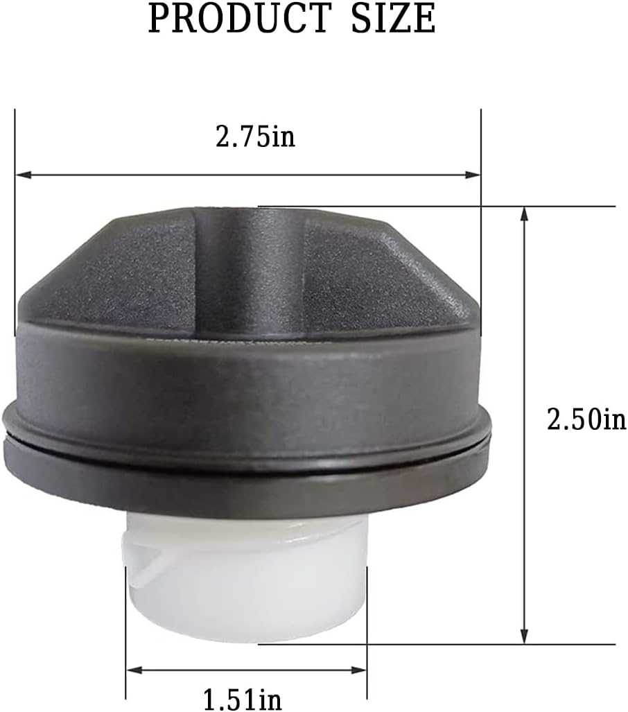 Locking Gas Cap, Lock Fuel Cap for Jeep Chrysler Dodge Ram - Challenger Grand Caravan Ram 1500, Grand Cherokee Wrangler JK TJ JKU Liberty Compass Patriot and More, Automotive Replacement image number 4