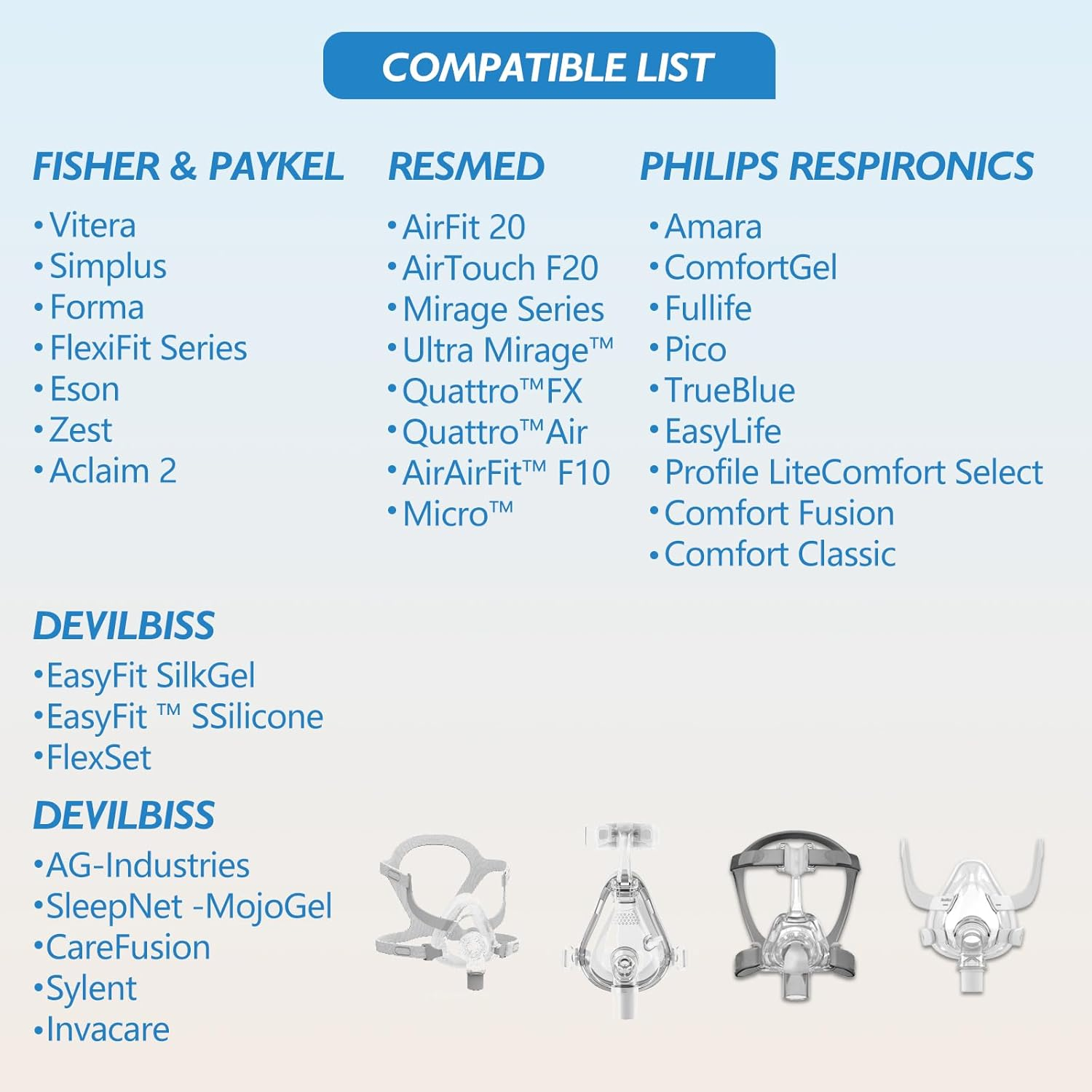 Upgrade CPAP Nose Pads Mask Liners for CPAP Full Face Mask Bipap Nasal Gel Pads for Sleep Apnea Users 2 Packs CPAP Supplies Full Face Mask Nose Gel Pads &ndash; Standard image number 2