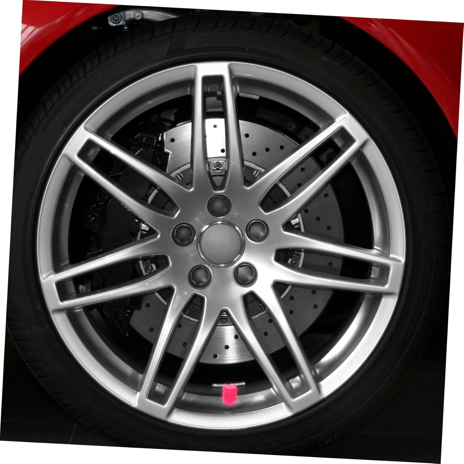 NOLITOY 24Pcs Luminous Valve Cap Glow Dark Tire Valve Stem Caps Car Motorbike Truck Decorative Tire for Car Accessories and Decoration image number 2