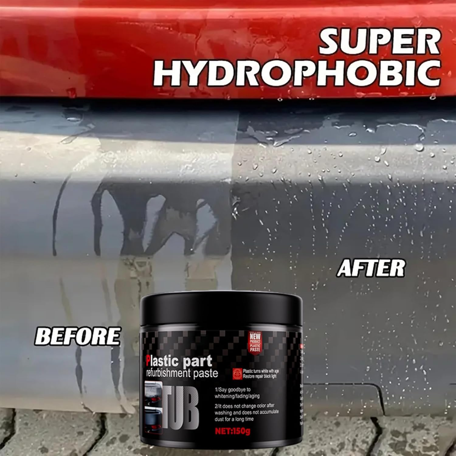 Car Interior Restorer,Automotive Leather Seat Polish Cream - Gentle Nourishing Car Detailing Restore Paste for Vehicle Truck RV image number 2