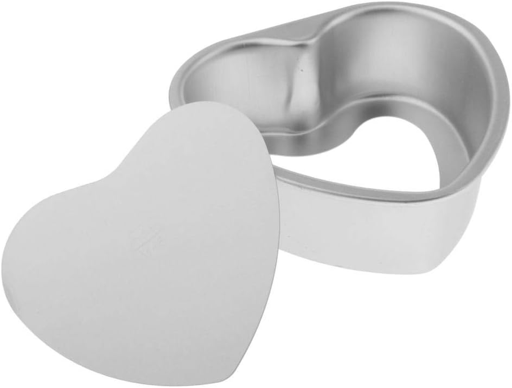 #N/A Non-Stick Anodised Heart-Shaped Cake Tin with Removable Bottom for Baking 6-8'' - 6Inch image number 4