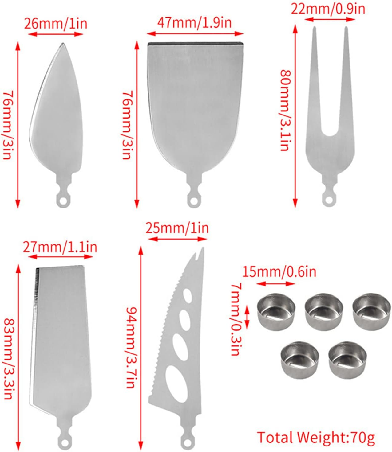 Charcuterie Board Resin Knife Base Handle Mold Collection,3Pcs Handle with 5Pcs Blade Resin Casting Mold for DIY Cutlery Handle Epoxy Resin Mold (5PCS Tableware) image number 4