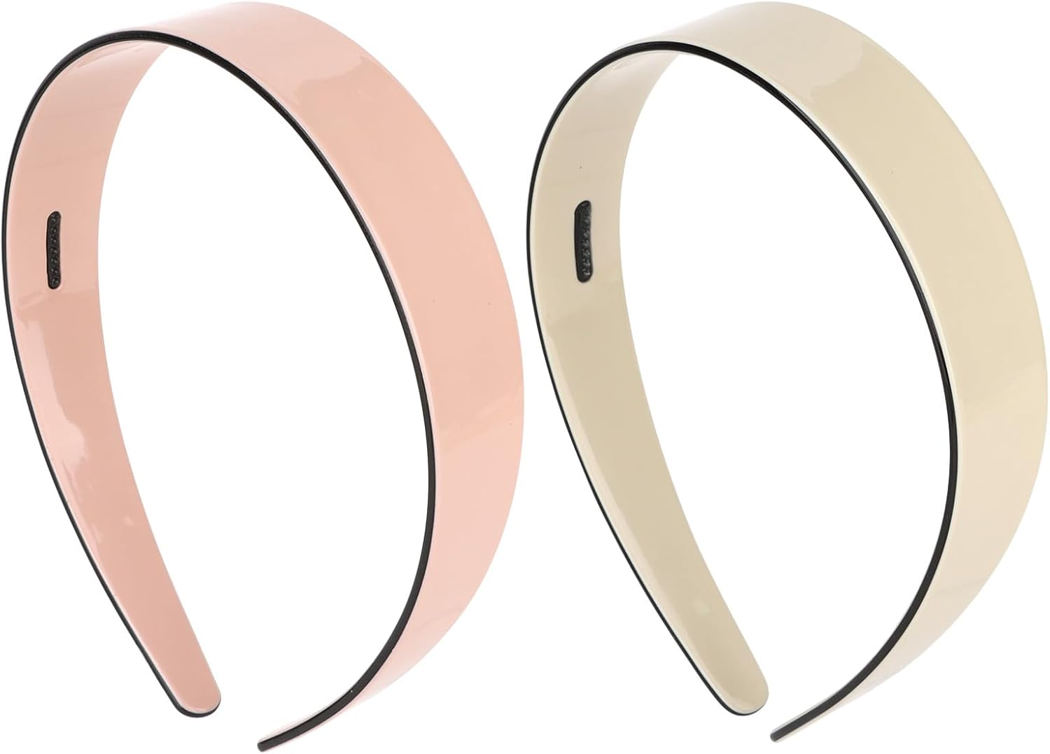 Bumlofa Pack of 2 Acetate Headbands for Women, Simple and Elegant Headband