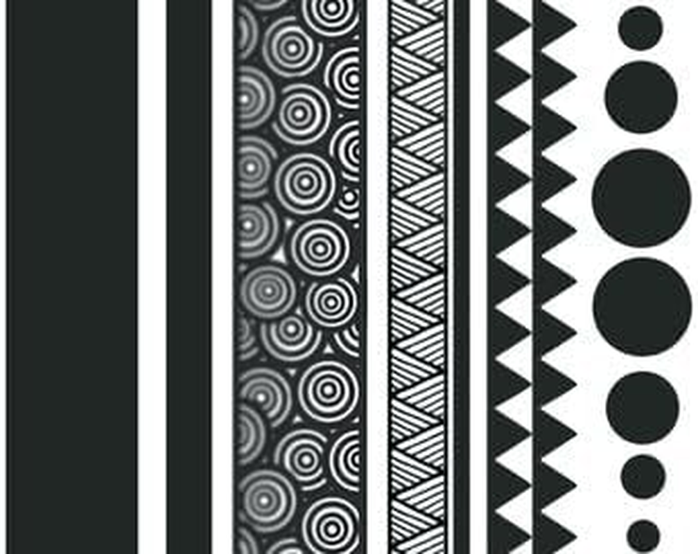 Black Armband Fake Tattoos &ndash; 2 A4 Sheets | Realistic Temporary Tattoo Bands for Arms & Thighs | Waterproof & Easy to Apply image number 2