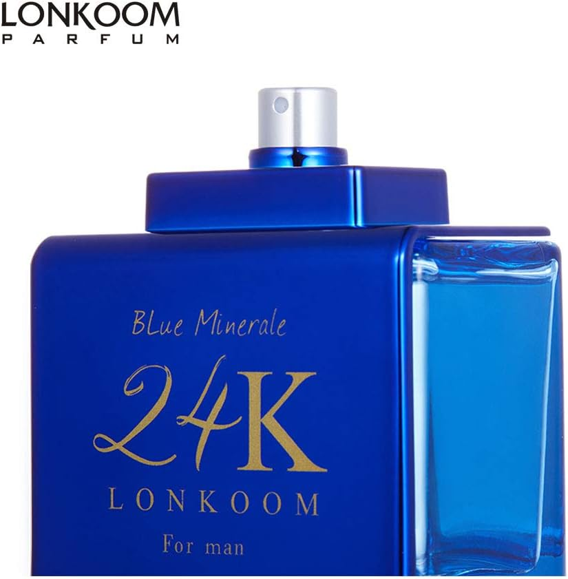Lonkoom 24K Blue Minerale for Men 3.4 Oz EDP Spray image number 6