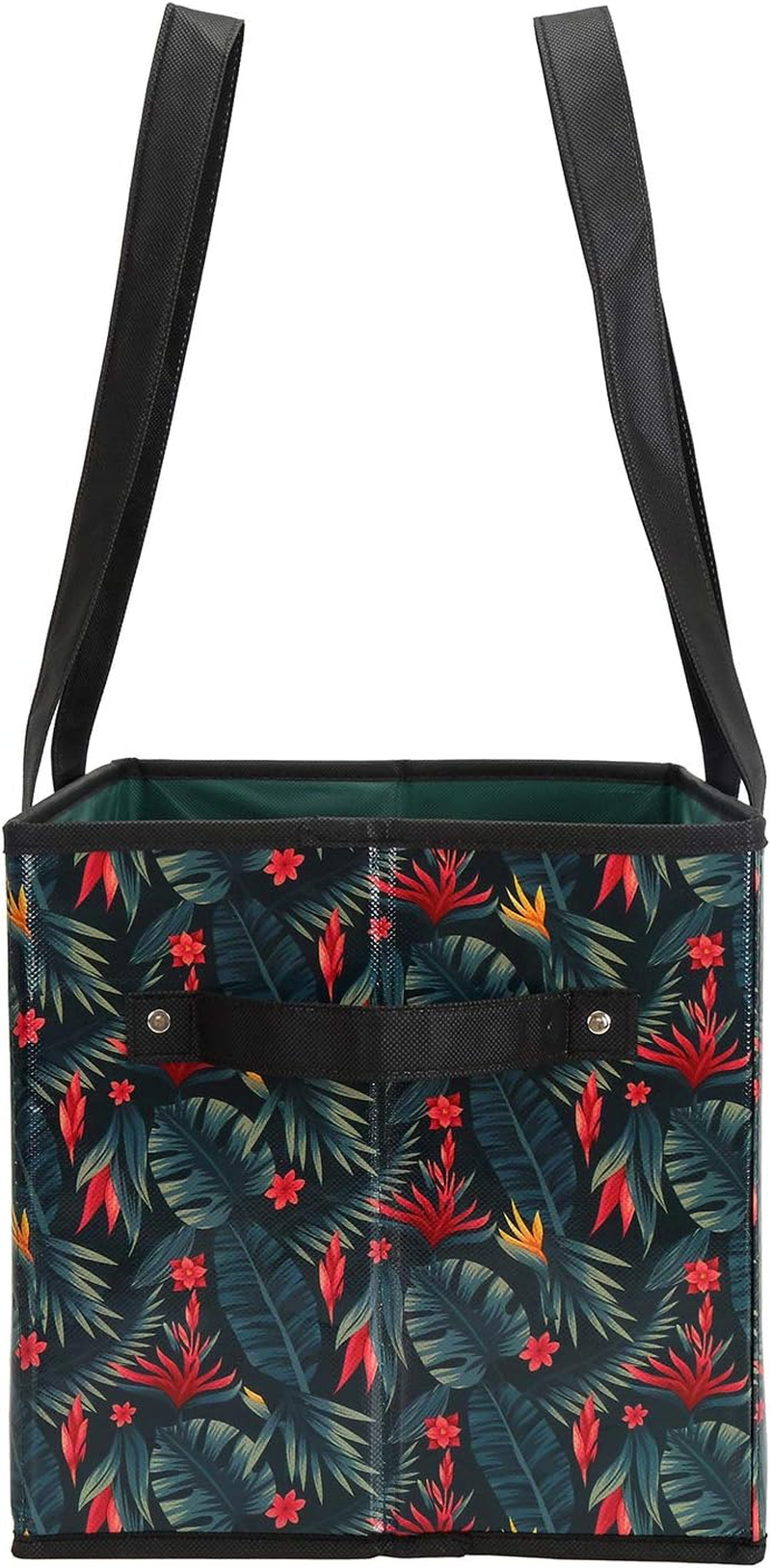 Reusable Grocery Bags Set Durable Heavy Duty Tote Bag Collapsible Grocery Shopping Box Bag with Reinforced Bottom image number 3