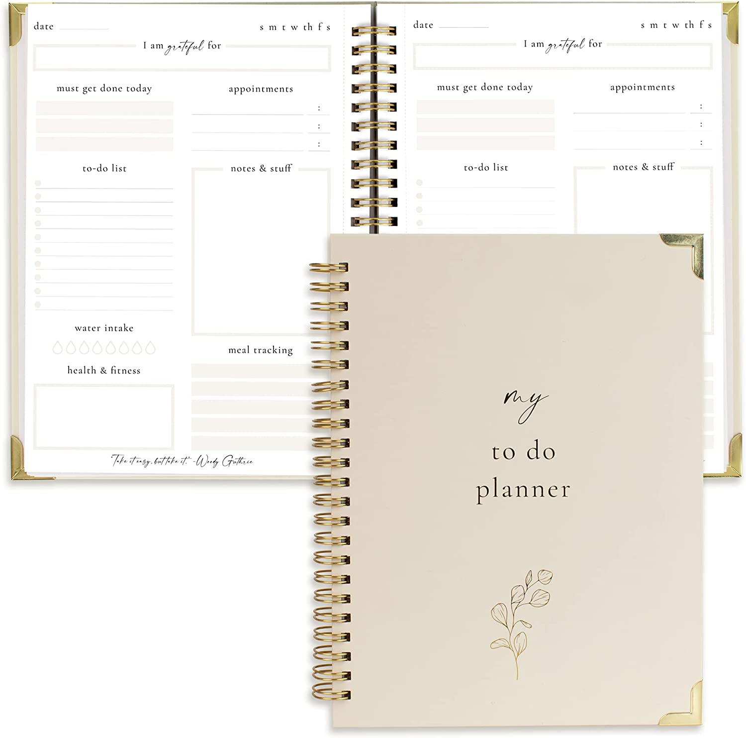 Simplified to Do List Notebook - Aesthetic Daily Planner to Easily Organize Your Tasks and Boost Productivity - Stylish Undated Planner and School or Office Supplies for Women