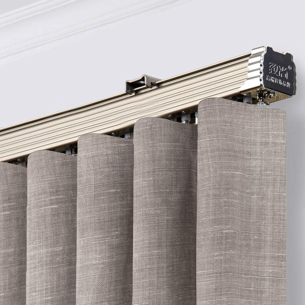 ZSHINE Curtain Single Tracks Ceiling or Wall Mounting Heavy-Duty Curtain Rails for Living Room Bedroom Room Divider (White) 400Cm image number 4