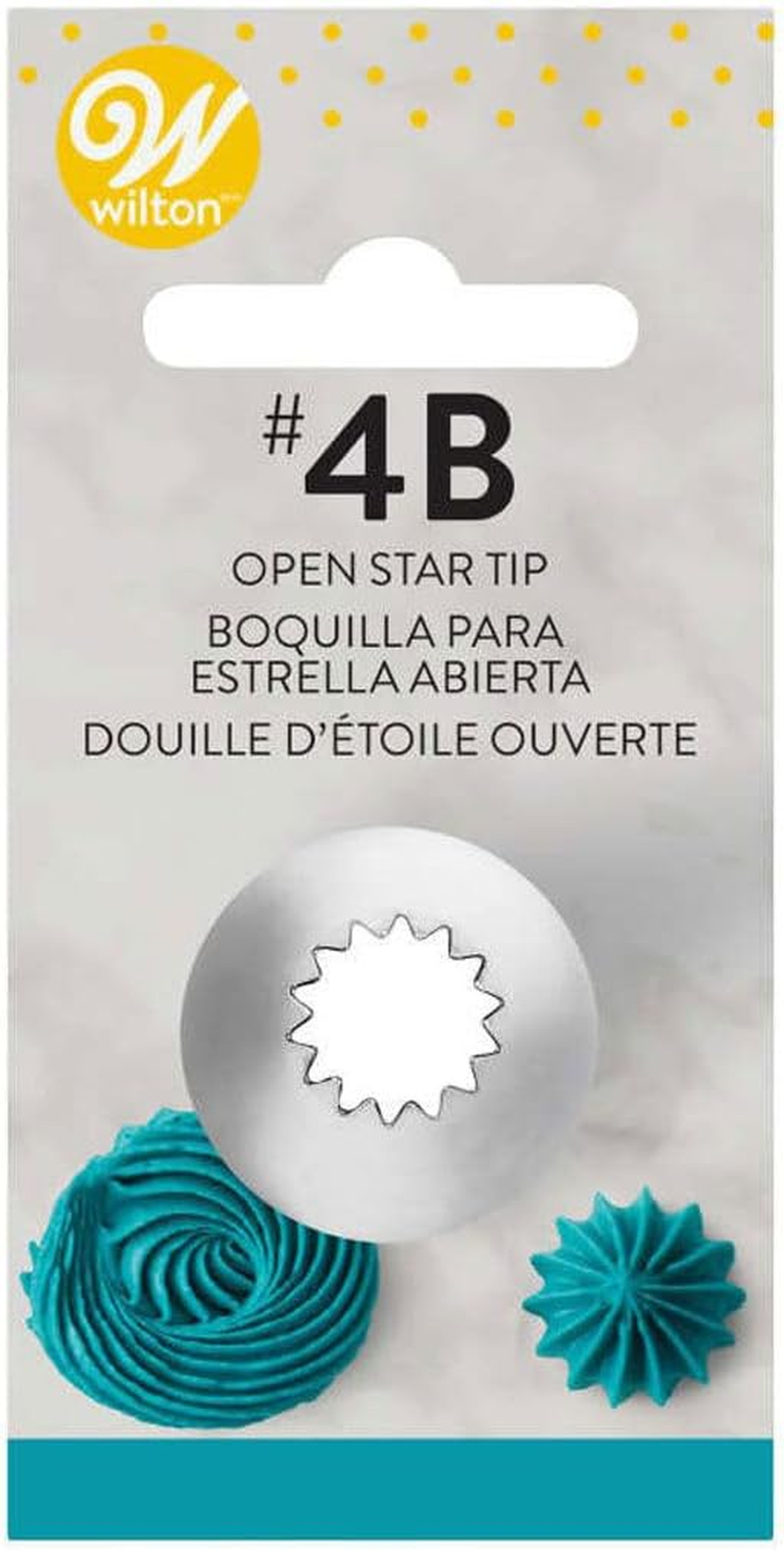 Wilton 4B Open Star Cake Decorating Tip image number 1