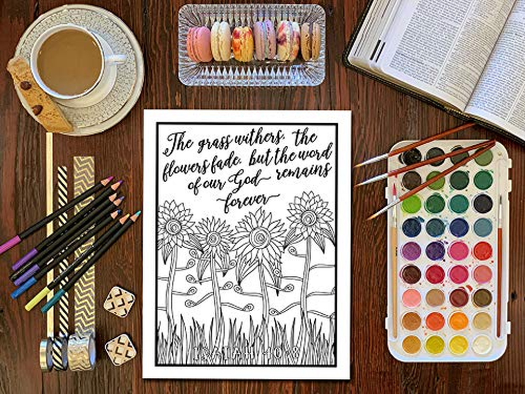 Inspired to Grace Verses for Women: a Christian Coloring Book: Volume 7 image number 4