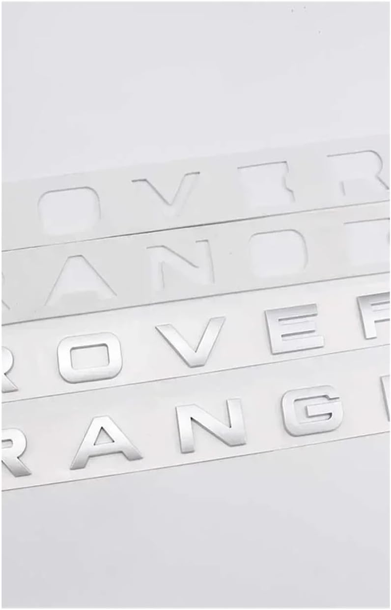 AQXYWQLL 3D Car Trunk Badge Front Hood Bonnet Emblem Logo Compatible with Sport Evoque Letters Sticker L320 L322 L494 L405 Accessories(Matte Silver) image number 6
