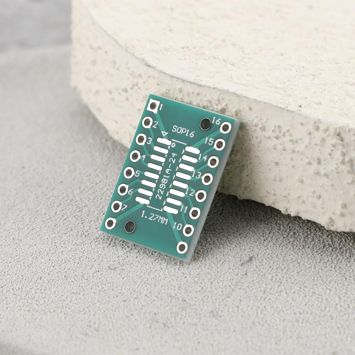 VGOL 10X SOP16 TSSOP16 to DIP-16 PCB Pinboard 21X16Mm for Modding and Upgrading SMD Components to a DIP Footprint image number 5