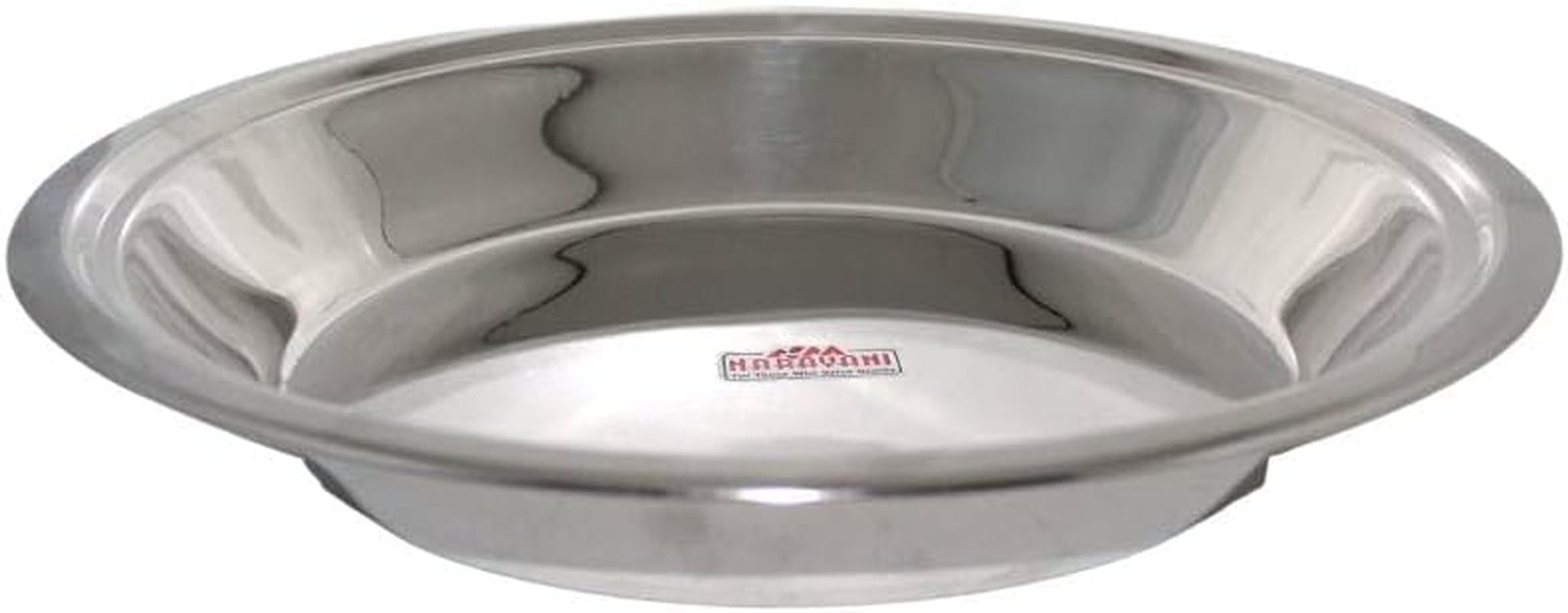 Stainless Steel Indian Parat Parant Pie Pan Dough Maker Dough Kneader Plate (L)