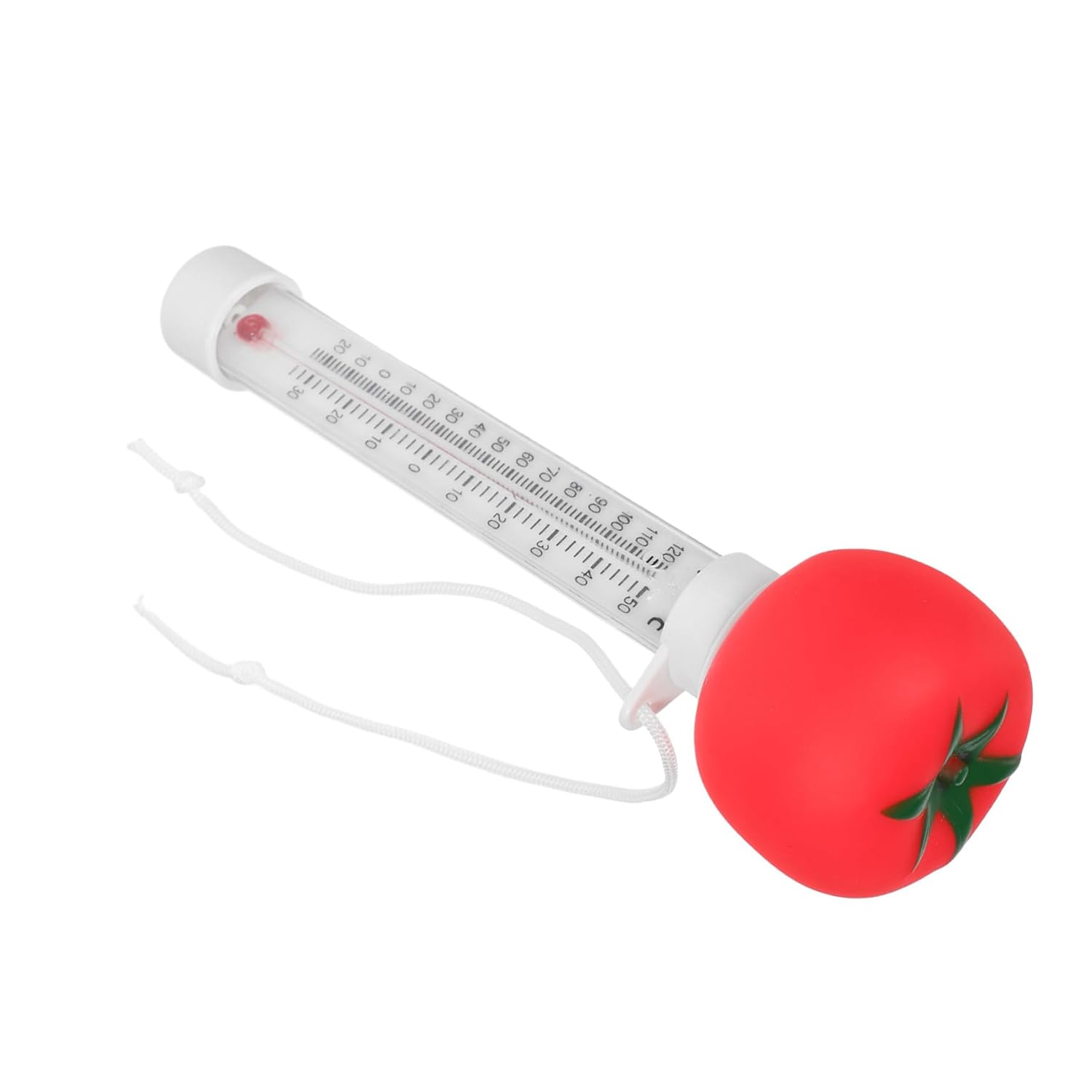Milisten Floating Pool Thermometer Large Cartoon Tomato Design Accurate Water Temperature Gauge for Bath Swimming Spas Hot Tubs Ponds Safe Bath image number 5