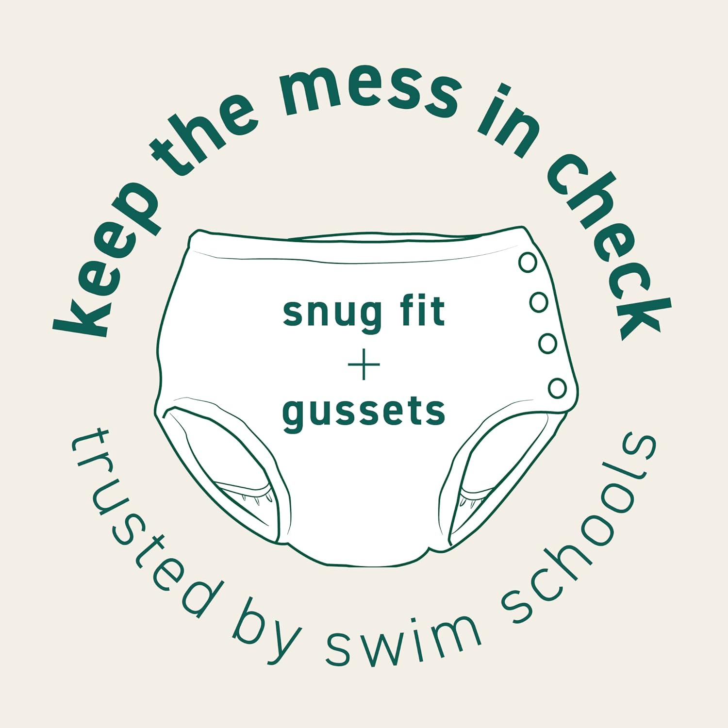 I Play. Unisex Baby Snap Reusable and Toddler Swim Diaper, Navy, 6 Month US image number 2