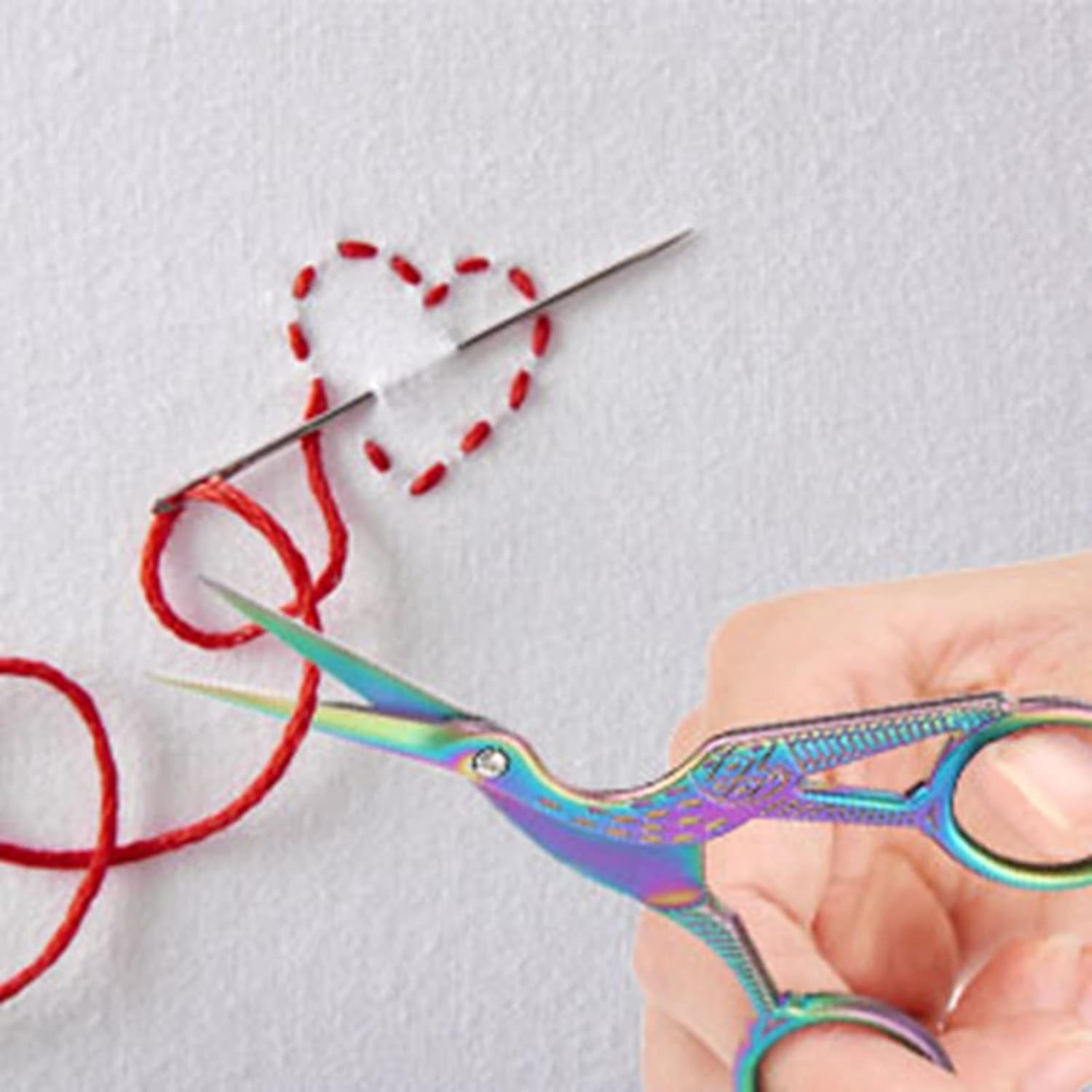 Scissors, Embroidery Scissors Pointed Edge for Embroidery Needlework image number 2