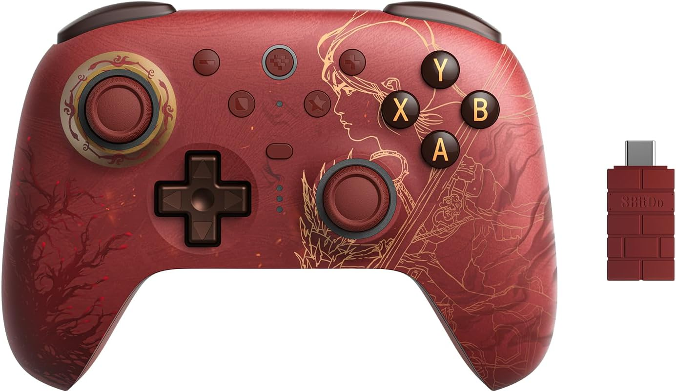 8Bitdo Ultimate 2 Wireless Controller for Windows & Android, Gaming Controller with TMR Joysticks, Switchable Hall Effect/Tactile Triggers, RGB Fire Ring, 8Speed Tech - WUCHANG: Fallen Feathers image number 1