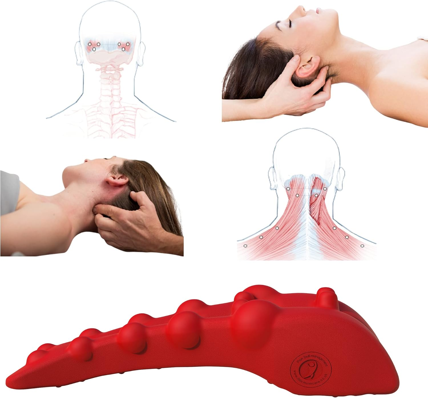 Littlemum Neck Massager Trapezius Trigger Point Massager Myofascial Release for Neck Pain Relief Shoulder Pain Relief image number 3
