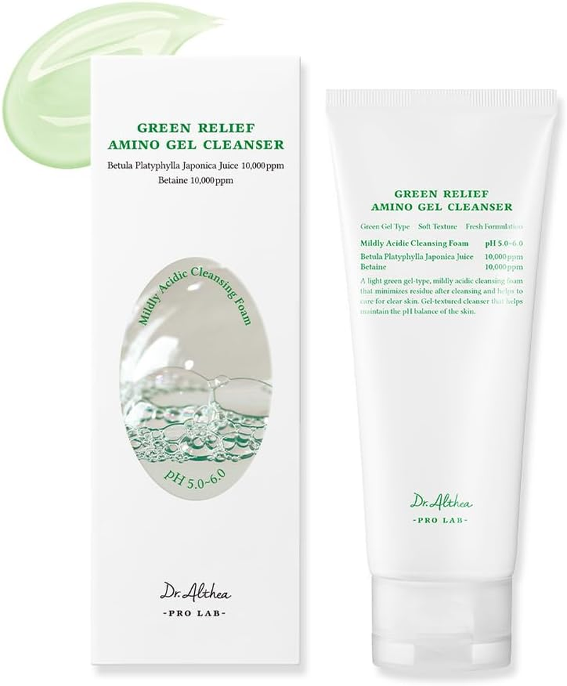 Dr.Althea Green Relief Amino Gel Cleanser | Lightweight & Hydrating Makeup Remover | Daily Face Wash with Hyaluronic Acid | Korean Vegan Skincare for All Skin Types | 100Ml image number 3