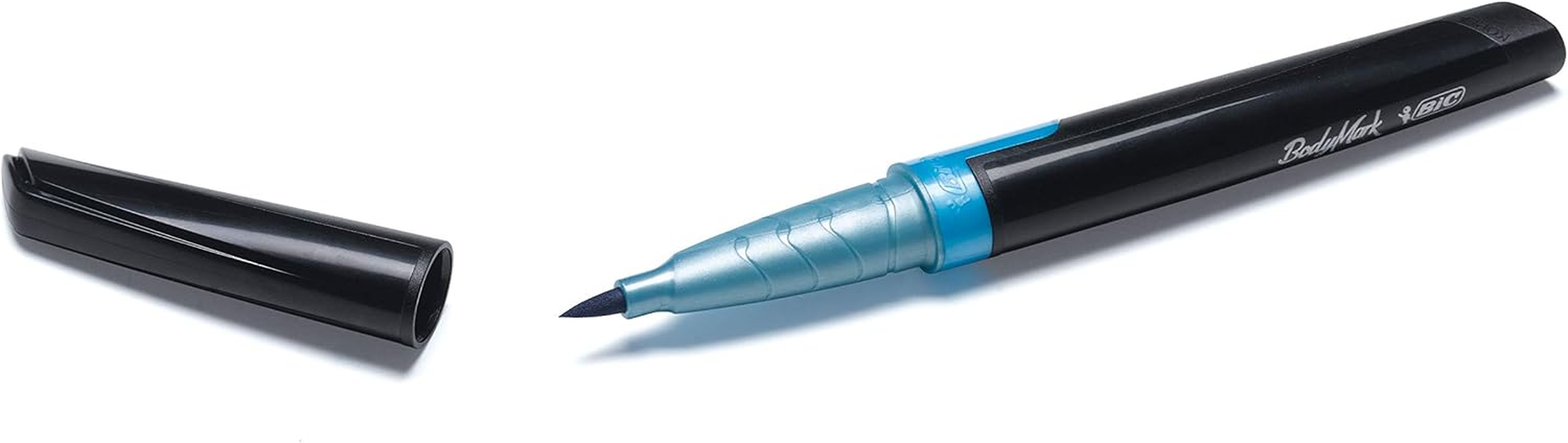 BIC Bodymark Temporary Tattoo Marker with Brush Tip, New School, Light Blue and Purple, Pack of 2 Markers image number 3