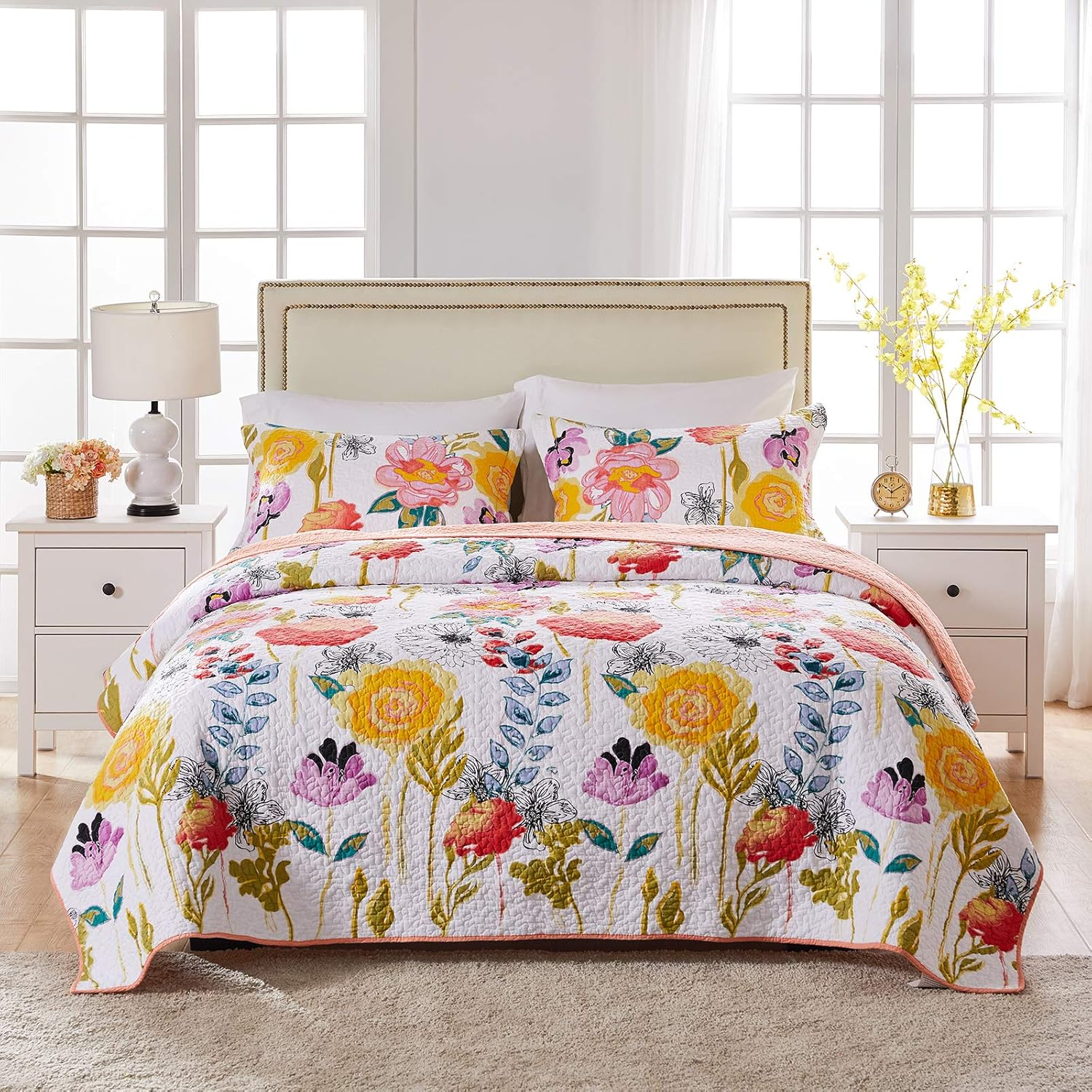 Greenland Home Fashions Watercolor Dream Quilt Set image number 6